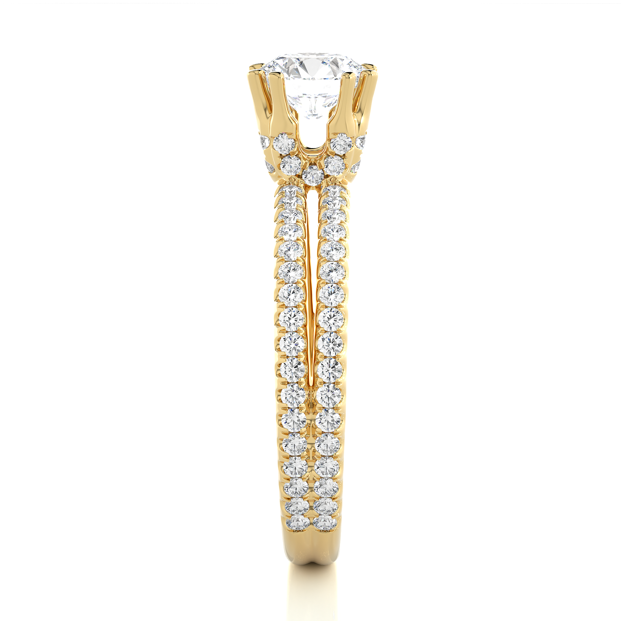 1.32 Carat H Color VS1 Clarity Diamond Studded Natural Diamond Ring.